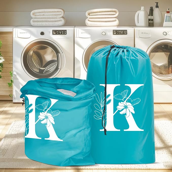 Sylfairy 2 Pack Extra Large Travel Laundry Bag, Dirty Clothes Organizer with Drawstring,Heavy Duty Travel Laundry Bags