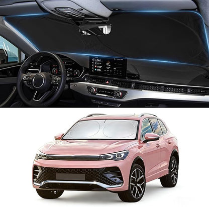 Sun Shade for Volkswagen tiguan 2018-2024 2025 2026 Windshield Sunshade for VW tiguan Accessories Front Window Shield Windshield Cover Sun Visor Protector
