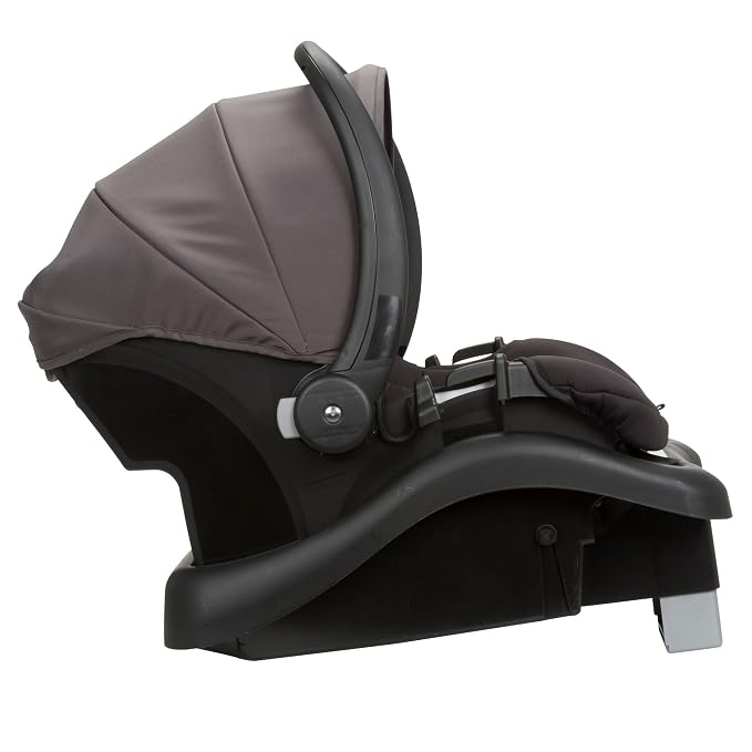 Safety 1st Smooth Ride Travel System Stroller and OnBoard FLX Infant Car Seat, Newborn to Toddler Baby Combo, Easy-Install, Large Canopy, Ample Storage, Foldable, Rear-Facing 4-30 lbs, Monument