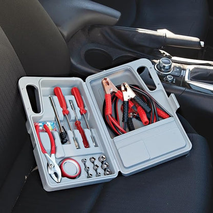 Gajula.Enterprises 31-Piece Roadside Emergency Kit – Compact Car Safety Tools