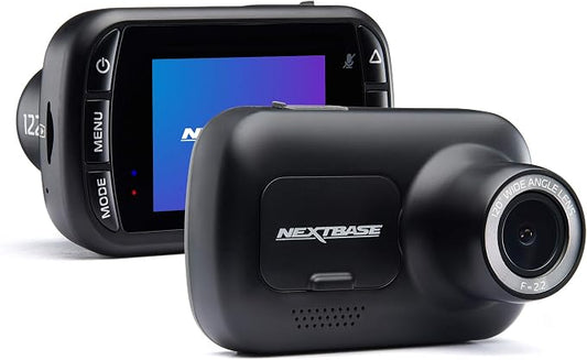Nextbase 122 Dash Cam Small Full 720p/30fps HD Recording in Car DVR Camera- 120° 5 Lane Wide Viewing Angle- Polarising Filter Compatible- Intelligent Parking Mode- G-Sensor Motion Detection- dashcam