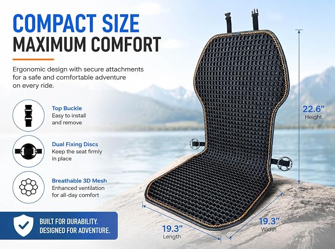 Summer 3D Air Big Mesh Car Seat Cushion Pad,Universal Fit Cooling Breathable and Vent Mesh Car Seat Cushions Cover for Truck SUV Pikup Sedan Accessories 1PCS (Black)
