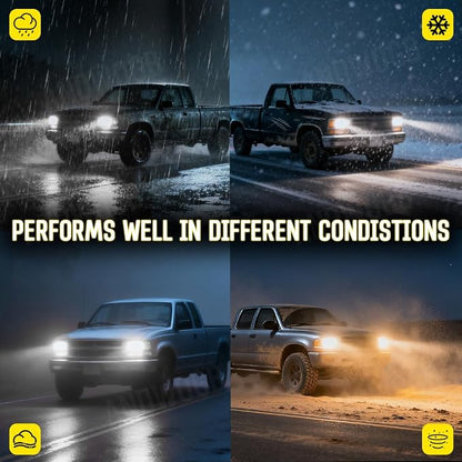 Lights Compatible for Chevy Trailblazer Light Bulbs for Off road Use, Years: 2002 2003 2004 2005 2006 2007 2008 2009, 48000 Lumens 800% Brightness, Pack of 4