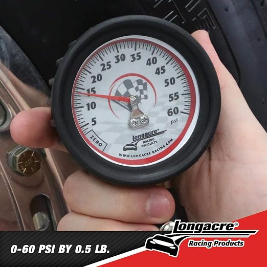 Longacre 52-52003 Tire Pressure Gauge, 2-1/2 Inch, 0-60 PSI