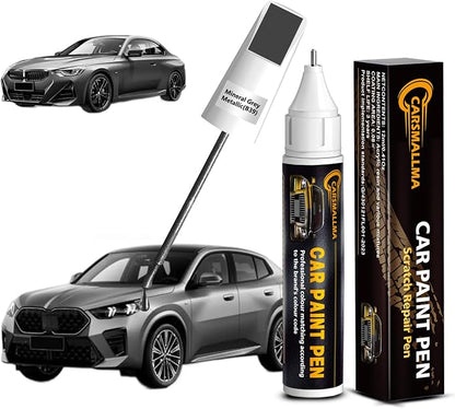 B39 Mineral Grey Metallic Car Touch Up Paint for BMW, Color Accurate Car Paint Scratch Repair Pen Kit Quick & Easy Fix Vehicle Chips and Automotive Nicks Scuff