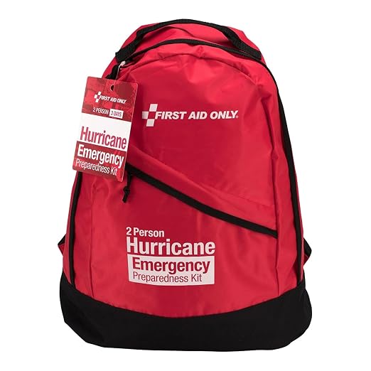 First Aid Only 91055 Emergency Preparedness 2 Person Backpack, Hurricane