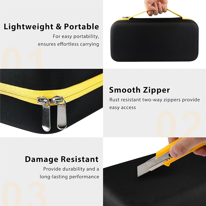 Case for Fanttik Slim V8 Apex/Slim V8 Mate/V10 Apex/Slim V10 Mate Portable Cordless Car Vacuum and Accessories Hard Storage Bag (Case Only)