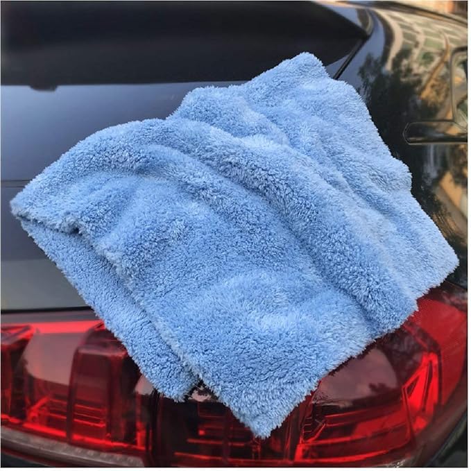 Kingsheep 6Pack Car Microfiber Towel for Auto Thick Buffing Microfiber Cleaning Cloth 16"x16" Plush Polishing Drying Towels 450gsm Detailing Cloths