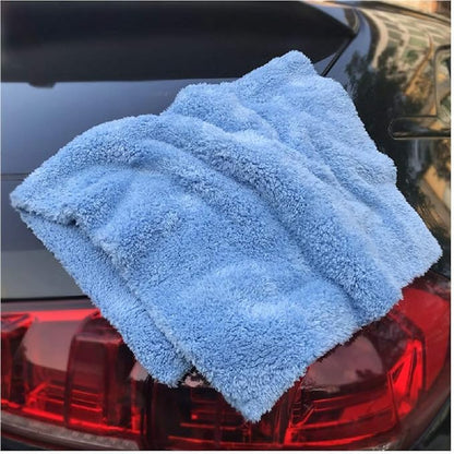 Kingsheep 6Pack Car Microfiber Towel for Auto Thick Buffing Microfiber Cleaning Cloth 16"x16" Plush Polishing Drying Towels 450gsm Detailing Cloths