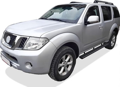 APS Running Boards (Side Bars Side Steps Step Bars) Compatible with Nissan Pathfinder 2005-2012 (Stainless Steel Black Powder Coated 5 inches)
