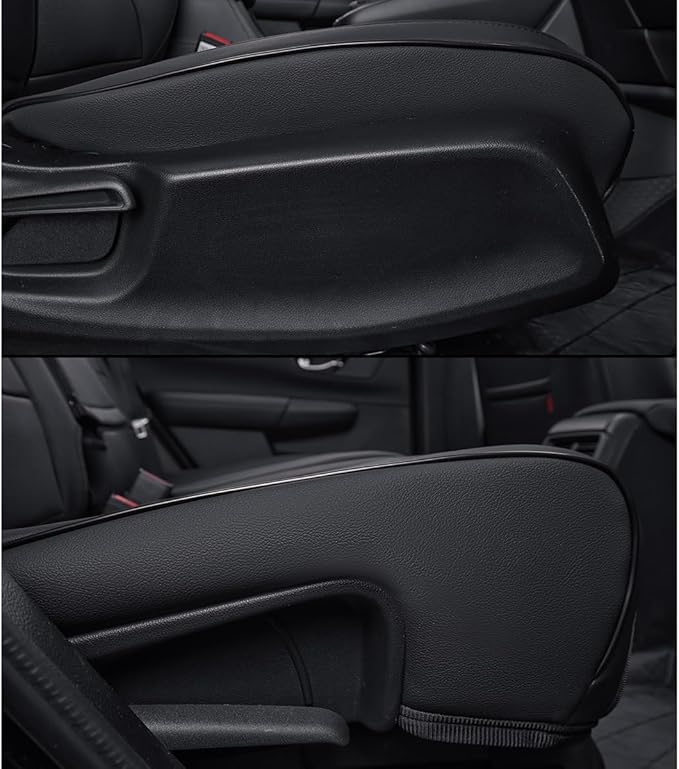 EKR CRV Seat Covers Custom Fit for Honda CRV 2023 2024 2025 2026 Leather Car Seat Cover Full Set for Trucks SUV,Waterproof Car Seat Cushion,Faux Leather (Black)