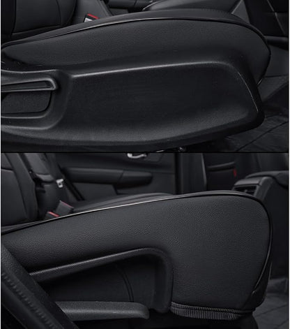 EKR CRV Seat Covers Custom Fit for Honda CRV 2023 2024 2025 2026 Leather Car Seat Cover Full Set for Trucks SUV,Waterproof Car Seat Cushion,Faux Leather (Black)