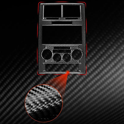 Car Center Console Panel Sticker Kit Real Quality Carbon Fiber Trim Compatible with Dodge Charger 2008 2009 2010 Premium Interior Accessories Decor Decal Style B 3pcs Black