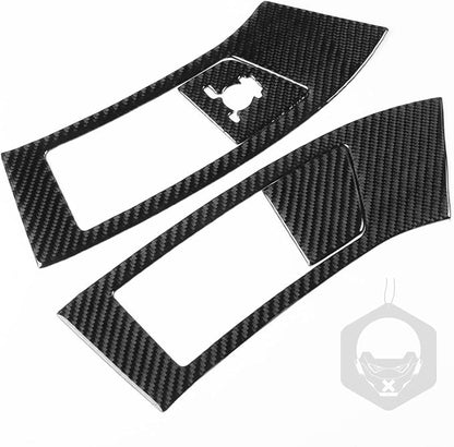NVCNX Real Premium Carbon Fiber for Toyota 2nd Gen Tacoma Accessories 2005-2011 2006 2007 2008 2009 2010 Car Dash Center Air Vent Panel Cover Interior Trim Thick Overlay Sticker Decal 4PCs - Style A