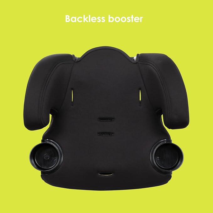 Baby Trend Hybrid SI 3-in-1 Combination Booster Seat, Hoboken Black – Side-Impact Protection, 3-Stage Growth Design, Adjustable Headrest, Cushioned Comfort