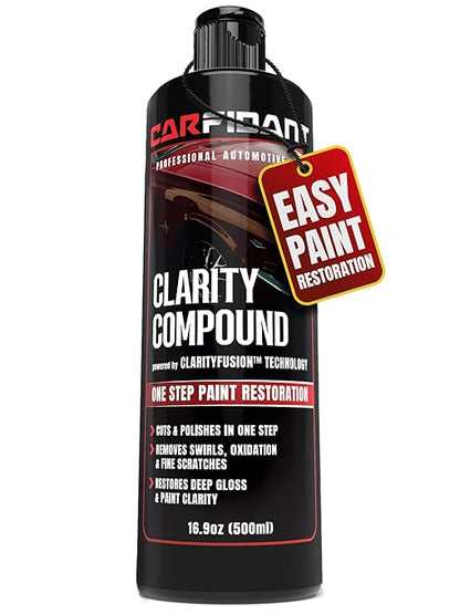 Clarity Compound - Scratch & Swirl Remover for Cars with ClarityFusion Technology - One Step Scratch Remover for Clear Coat & Paint Restoration - Removes Scratches, Swirls & Oxidation - 16 oz