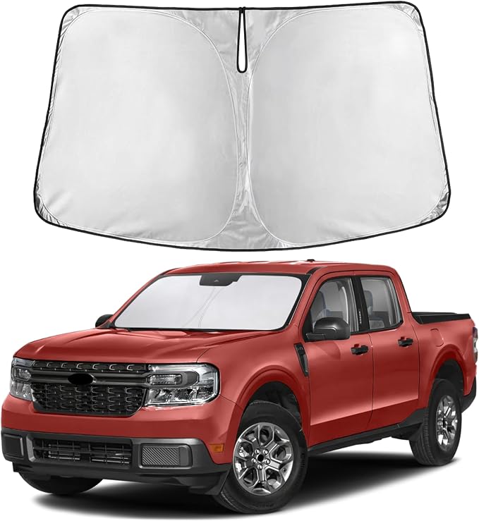 EcoNour Windshield Sunshade Compatible for Ford Maverick 2021-2024 2025 2026, Sun Visor for Front Windshield & Window Sun Shade Cover, UV Heat Blocker & Protector, Car Accessories