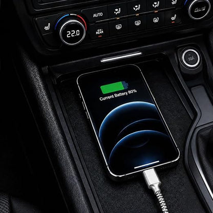 Braided USB-A to USB-C Car Carplay Cable, Gray 3FT Durable Tangle-Free Charging Cable USB-A for Auto and CarPlay, USB C Cable Type C Car Charger Cord for iPhone 17/16/15, 5V2A