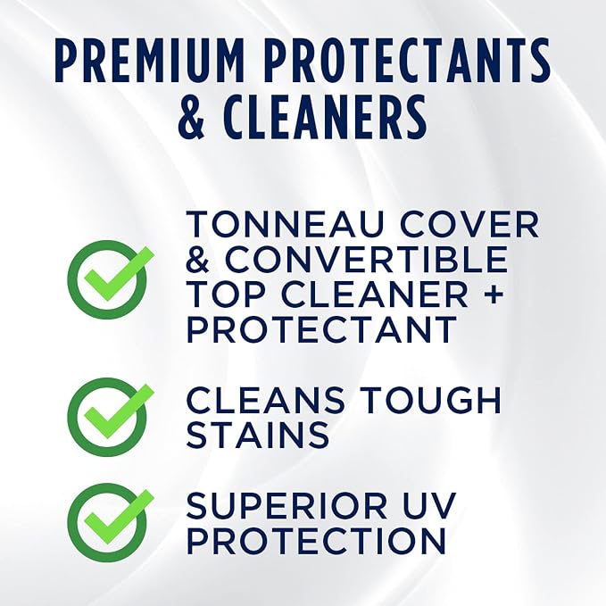 303 Products 30510 Convertible Vinyl Top Cleaning and Care Kit - Cleans And Protects Vinyl Tops - Includes Tonneau Cover And Convertible Top Cleaner 16 fl. oz. + Automotive Protectant 16 fl. oz.,,Blue