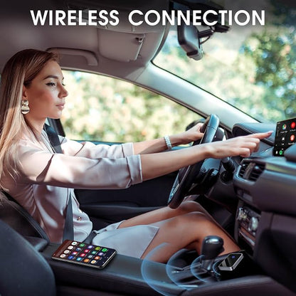 Wireless CarPlay Adapter & Android Auto Wireless Adapter, 2 in 1 Convert USB Bluetooth Wired to Connect for OEM Wired Cars-Stable Connect to Phone (Pearl Gray)