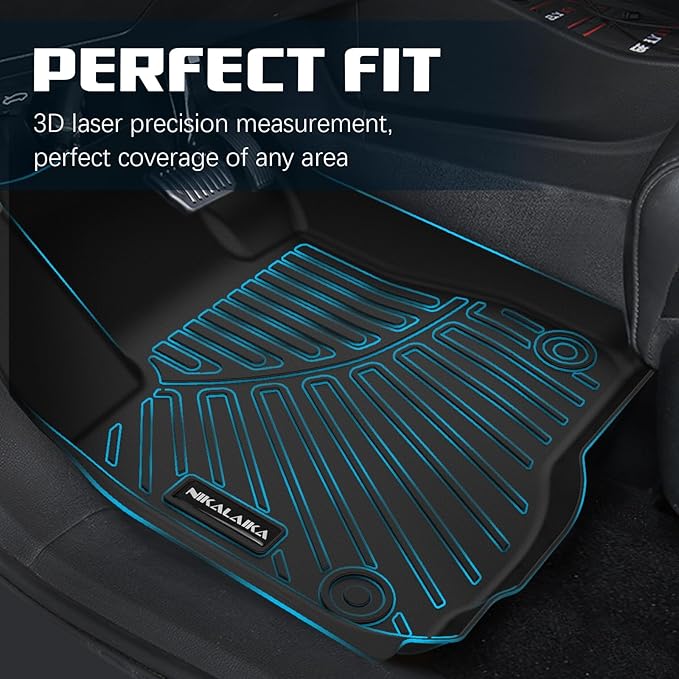 Floor Mats & Cargo Liner for 2018 2019 2020 2021 2022 2023 2024 Toyota Camry (FWD Only, Not for Hybrid) All Weather Protection TPE Rubber Full Set Floor Liners & Trunk Mat 2024 Camry Accessories