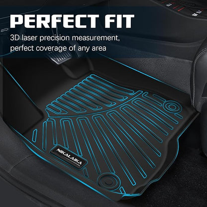 Floor Mats & Cargo Liner for 2018 2019 2020 2021 2022 2023 2024 Toyota Camry (FWD Only, Not for Hybrid) All Weather Protection TPE Rubber Full Set Floor Liners & Trunk Mat 2024 Camry Accessories