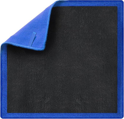 Clay Towel Auto Detailing 1 Pack, Fine Grade Microfiber Chamois Towel for Car DIY Detail, Clay Bar Alternative for Car Detailing(Blue)