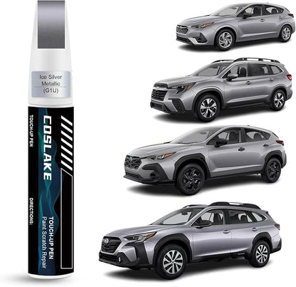 Car Touch Up Paint(Ice Silver Metallic(G1U)) for SUBARU, Car Paint Scratch Repair Kit, Quick & Easy Solution to Repair, 2 in 1 Scratch Remover Pen with Color-Matched