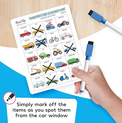 WELL BALANCED Car Bingo - Road Trip Essentials: Car Activities and Games for Kids Ages 4-8