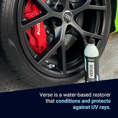 Vonixx Verse Automotive Surface Protector | Multipurpose Car Dressing for Plastic and Rubber | Restore and Protect Interior & Exterior Surfaces | Concentrated | Water Based | 16.9 fl oz (500 ml)