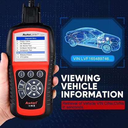 Autel AutoLink AL619 OBD2 Scanner | 2026 ABS/SRS/CAN Diagnostic Tool | Read/Erase Codes, Check Engine Light, OBDII Live Data & DTC Library | Upgrade for AL519, ML519, ML619 (Vehicle-Specific)