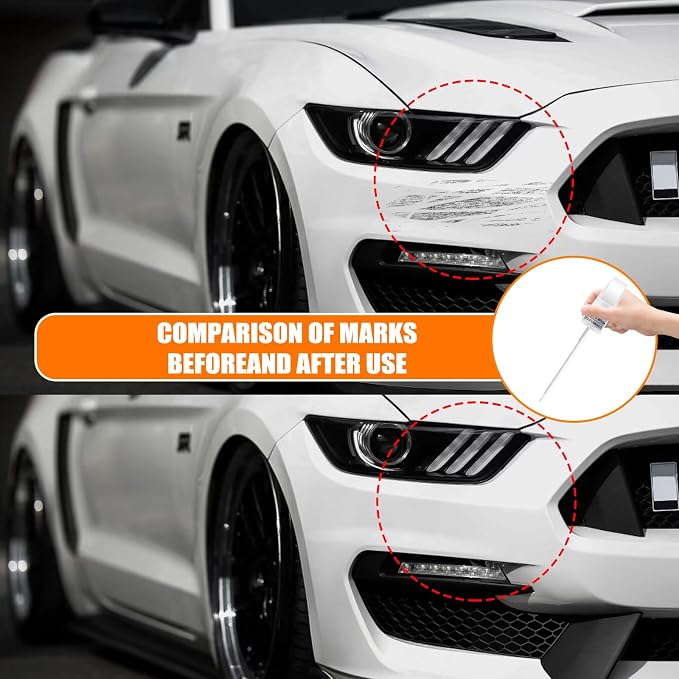 EA/M7403A Hot Pepper Red Metallic Tinted Clearcoat Touch Up Paint for Ford, Car Paint Pen Scratch Repair Two-In-One Touch Up Paint, Premium Car Scratch Remover for Deep Scratches