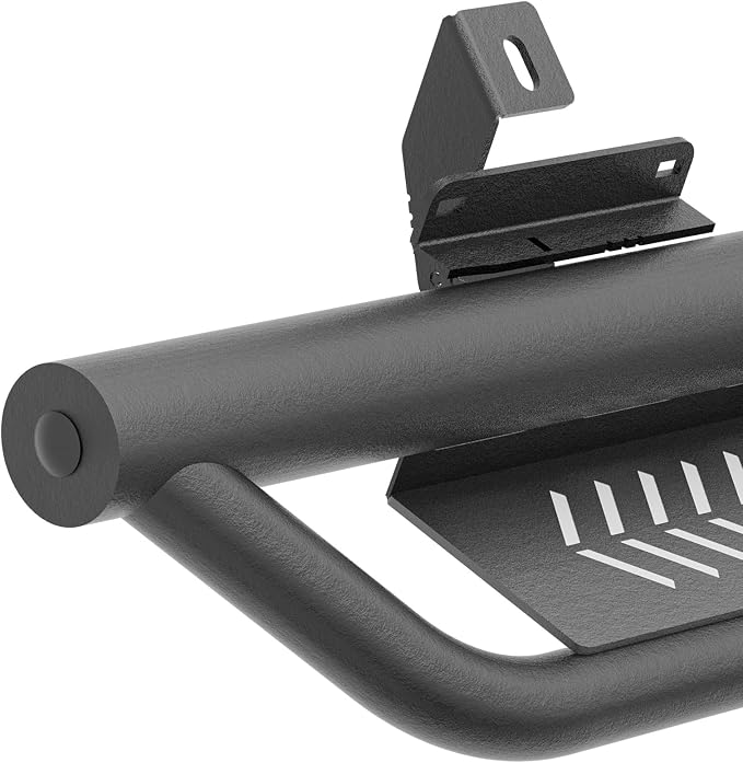 Running Boards Compatible with 2021-2026 Ford Bronco 4 Doors (Not for Sport Model), Heavy-Duty Steel Nerf Bars Two Stairs Design Side Steps Bolt-on Step Plates Rock Sliders Rail