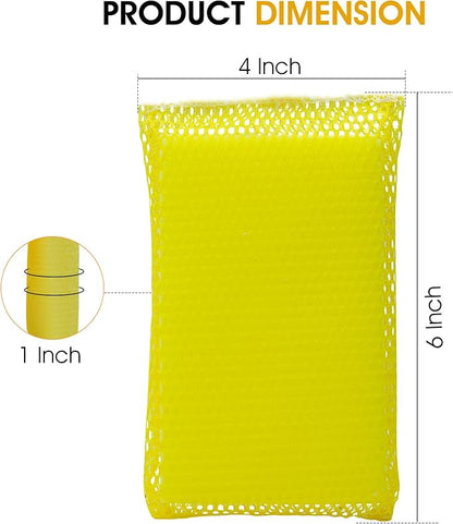 Nanoskin Ultra-Efficient Vehicle Bug Cleaning Sponges, 6-Pack - Durable, Soft, Multi-Surface Compatible | Heavy-Duty Mesh, Ideal for Car and Truck Detailing, Eco-Friendly | Proudly Made in USA
