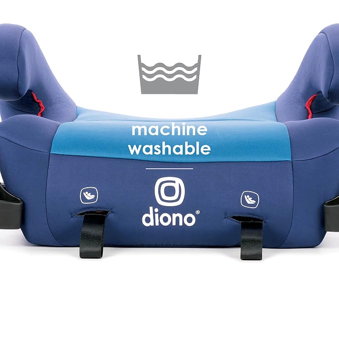 Diono Solana 2 XL Pack of 2 2022, Dual Latch Connectors, Lightweight Backless Belt-Positioning Booster Car Seat, 8 Years 1 Booster Seat, Blue