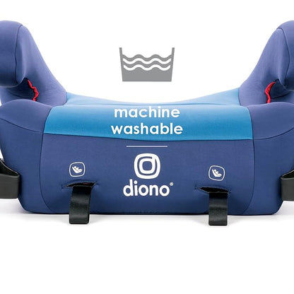 Diono Solana 2 XL Pack of 2 2022, Dual Latch Connectors, Lightweight Backless Belt-Positioning Booster Car Seat, 8 Years 1 Booster Seat, Blue