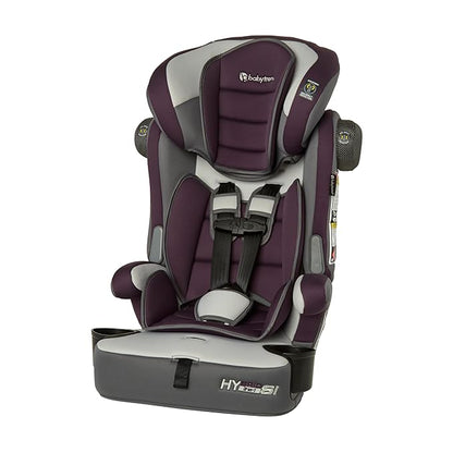 Baby Trend Hybrid SI 3-in-1 Combination Booster Seat, Dash Plum – Side-Impact Protection, 3-Stage Growth Design, Adjustable Headrest, Cushioned Comfort