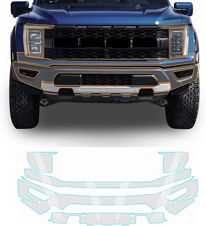 for Ford F-150 2022-2026 TPU PPF Paint Protective Film Custom Fit Clear Coating Paint Protection Film, Scratch Resistant & Self Healing Armor Shield Guard Finishing Accessories for Front