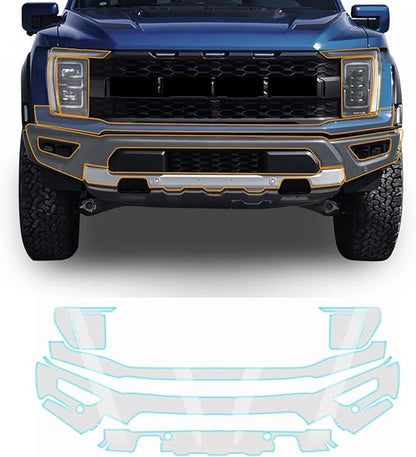 for Ford F-150 2022-2026 TPU PPF Paint Protective Film Custom Fit Clear Coating Paint Protection Film, Scratch Resistant & Self Healing Armor Shield Guard Finishing Accessories for Front