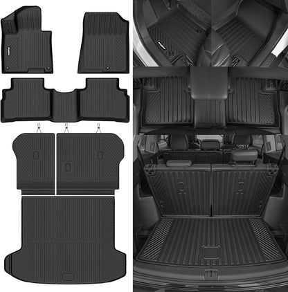 Floor Mats for 2026 Kia Sportage Gas (Not for Hybrid), Trunk Mat and Backrest Mat All Weather TPE Protector for Kia Sportage Accessories Floor Liner