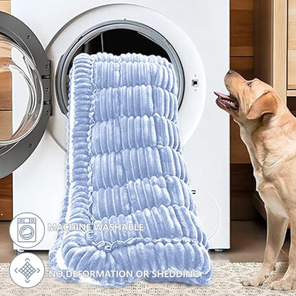 Dog Car Seat Waterproof Bed Cover Non-Slip Car Back Seat Soft and Comfortabl Pet Bed Mat Car Blanket for Travel Backseat Extender Seat Covers Dog Bed for Cars Trucks and SUVs (Light Grey 23.6” x 51”)