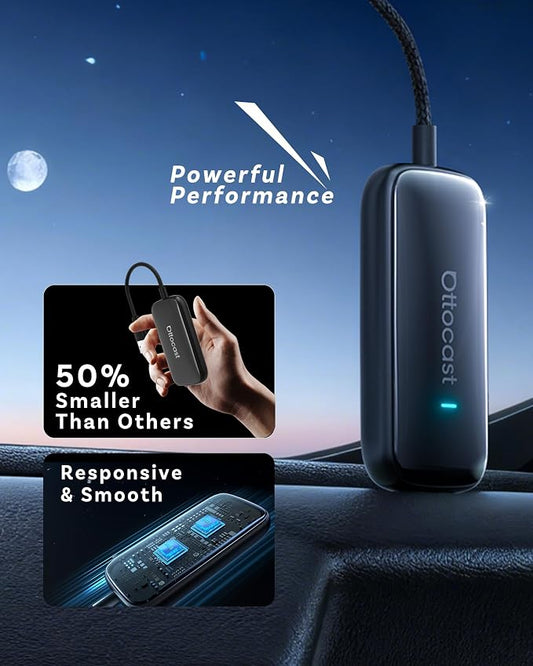 OTTOCAST Play2Video Ultra AI Box Wireless CarPlay and Android Auto Adapter, Converts Factory Wired CarPlay to Wireless, Dual WiFi & Bluetooth 5.4, for Wired CarPlay Cars
