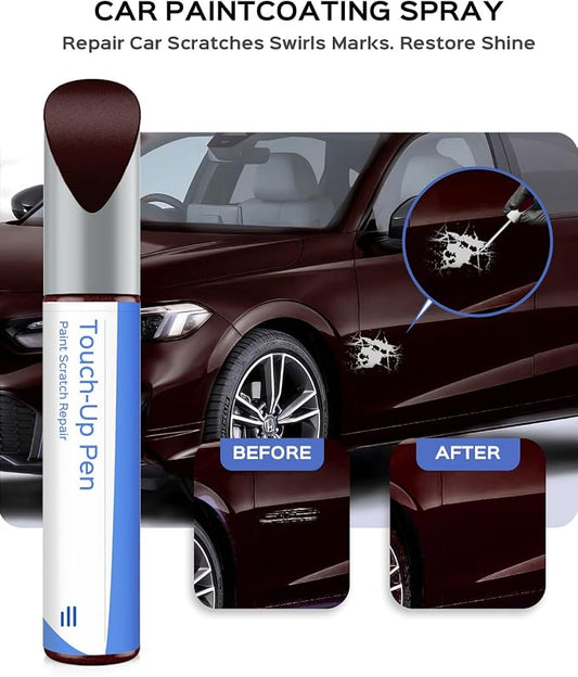 R-529P Dark Cherry Pearl Touch Up Paint Compatible with Honda Exact Match Chips and Nicks Touch Up