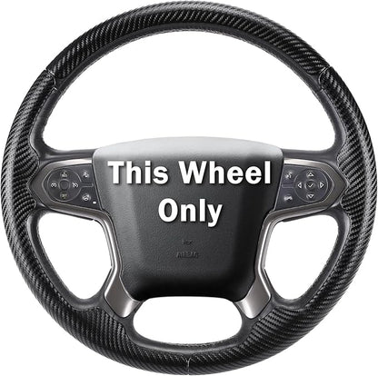 Steering Wheel Cover for Chevy Silverado 1500 2014-2018/2500 2500HD 3500 3500HD 2015-2019/ 4500HD 5500HD 6500HD 2019-2024/ Suburban Tahoe 2015-2020/ Traverse 2018-2023 Chevrolet