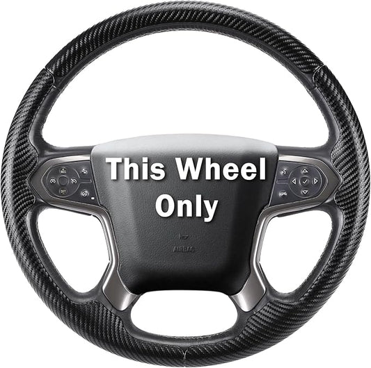 Steering Wheel Cover for Chevy Silverado 1500 2014-2018/2500 2500HD 3500 3500HD 2015-2019/ 4500HD 5500HD 6500HD 2019-2024/ Suburban Tahoe 2015-2020/ Traverse 2018-2023 Chevrolet