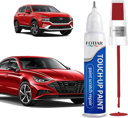 Calypso Red (Y2E) Touch up Paint for Hyundai-Exact Match Scratch Repair Kit 2-In-1 Premium Car Paint Pen for Chips & Nicks