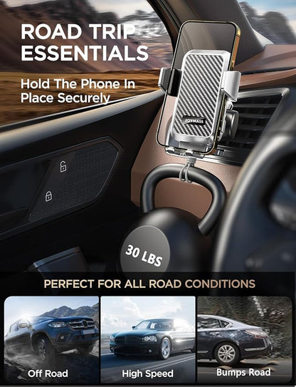 JOYMASS Wireless Car Charger, 15W Fast Charging Auto Clamping Car Charger Cell Phone Holder Mount Vent for iPhone 15 14 13 12 Mini Pro Max, Samsung Galaxy S24 Ultra S23 S22 S21+ Note 20, etc - Silver