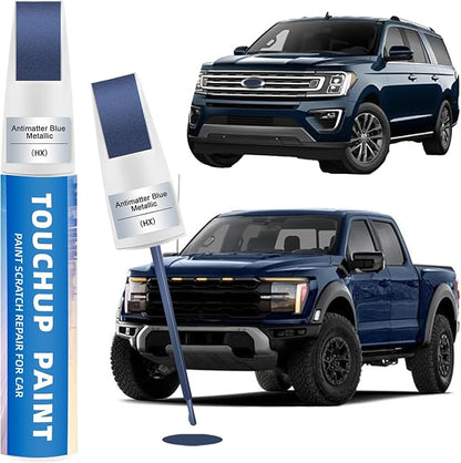 Antimatter Blue Metallic(HX) Touch Up Paint Compatible with Ford 2-in-1 Car Scratch Repair Pen for Rock Chips, Door Scratches&Paint Nicks Exact Color Match Quick Dry DIY Fix for F-150 Explorer