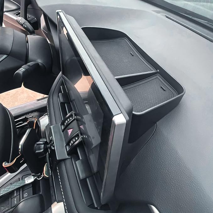 EDBETOS 3PCS Center Console Organizer Tray Set Compatible with Toyota RAV4 2019-2024 2025 and 2021-2025 Prime Accessories Insert Armrest Storage Box, Dash Console Tray,Only Fit 8'' Multimedia Display