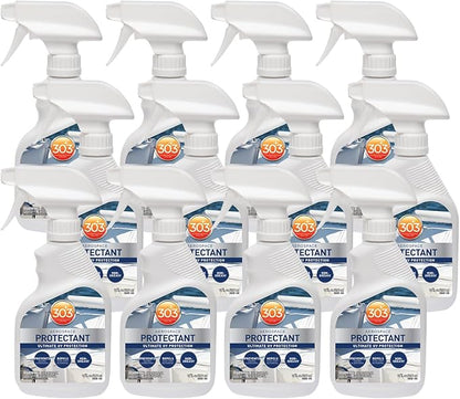 303 Marine Aerospace Protectant – UV Protection – Repels Dust, Dirt, & Staining – Smooth Matte Finish – Restores Like-New Appearance – 10 Fl. Oz. (30305-12PK)